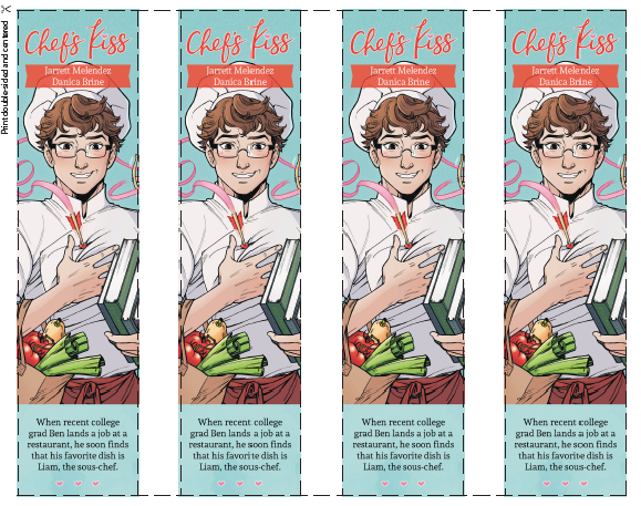 Chef's Kiss Printable Bookmarks