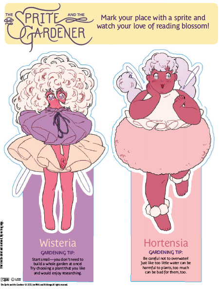 The Sprite & The Gardener Printable Bookmarks