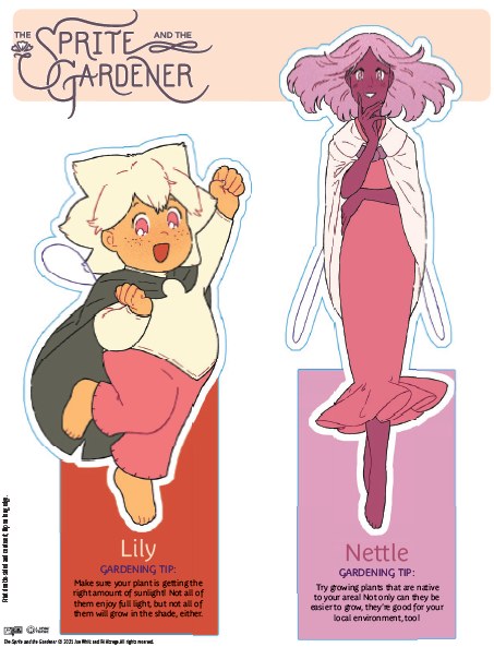 The Sprite & The Gardener Printable Bookmarks