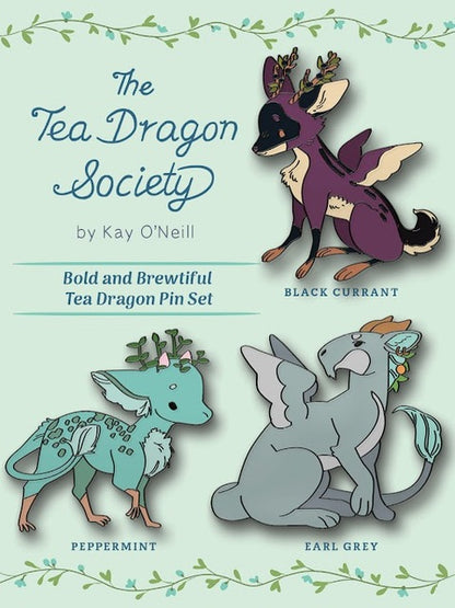Tea Dragon Pins Set Bundle (ALL 12 PINS)