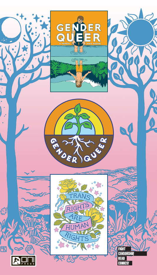 GENDER QUEER “THREE-PACK” ENAMEL PIN SET