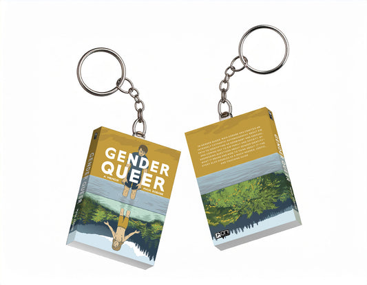 GENDER QUEER “BOOK” KEYCHAIN
