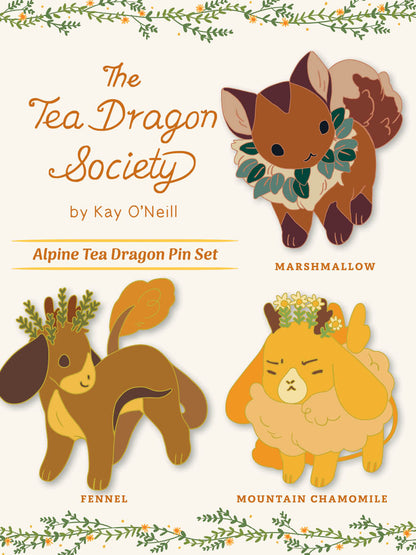 Tea Dragon Pins Set Bundle (ALL 12 PINS)