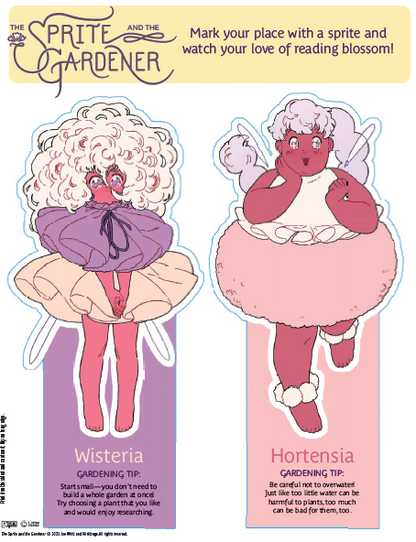 The Sprite & The Gardener Printable Bookmarks
