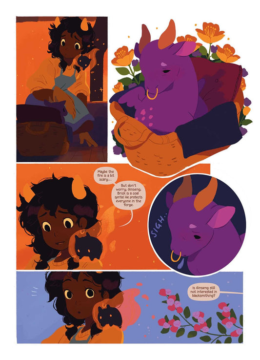 Tea Dragon Tapestry sample page #1