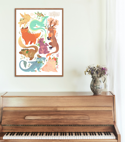 Tea Dragon: Common Varieties Giclee Art Print